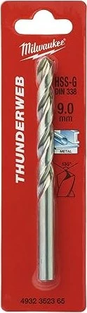 Milwaukee Thunderweb HSS-G Metallbohrer, 9x81x125mm, 1 Stück