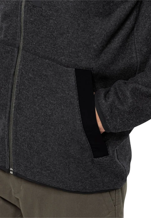 Jack Wolfskin Tannenspur FZ Jacke schwarz (Herren)