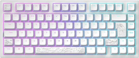 Dark Project ALU81A Terra Nostra Gaming Keyboard, weiß, LEDs RGB, g3ms Moonstone, USB, DE (DPKB_NOSTRA_81_ISO_WHITE)
