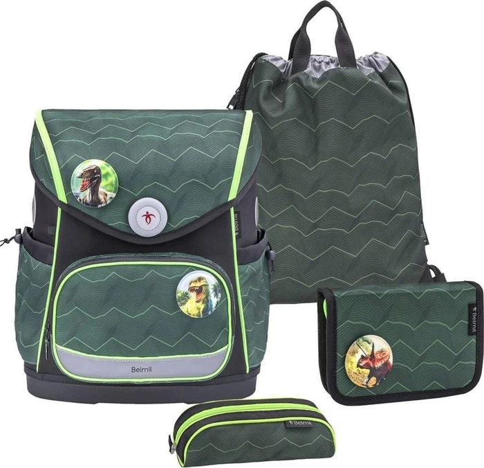 Belmil Premium Compact Plus Twist of Lime Schultaschen-Set, 5-tlg.