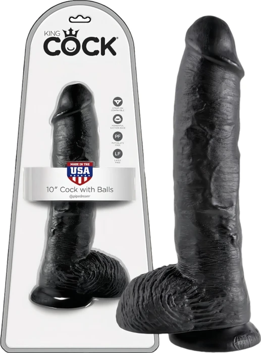 Pipedream King Cock 10" Cock with Balls PD5509