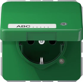 Jung Serie CD SCHUKO Steckdose 16A 250V, grün