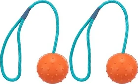 Trixie Ball am Seil, Naturgummi, türkis/orange (Petrol)
