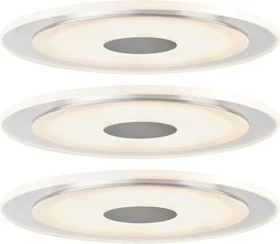 Paulmann Premium Line LED Whirl 6W Einbauleuchte alu satiniert, 3 Stück