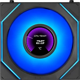 Lian Li Uni Fan SL-INF LCD FLEX ARGB, schwarz, 120mm