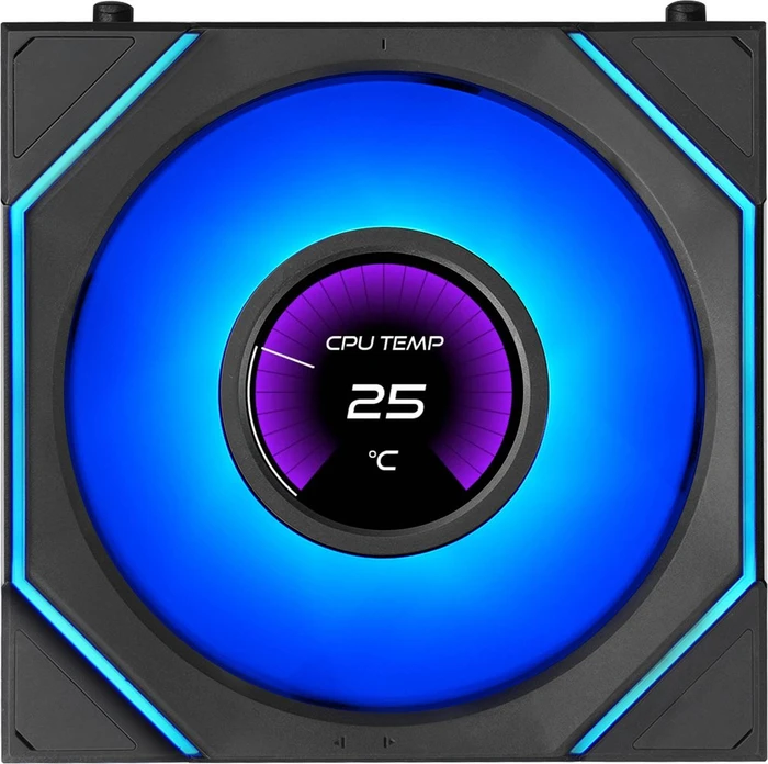 Lian Li Uni Fan SL-INF LCD FLEX ARGB, schwarz, 120mm, 3er-Pack