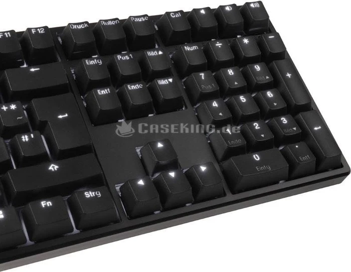 Ducky One PBT, LEDs weiß, schwarz, MX RED, USB, DE