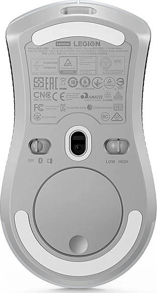 Lenovo Legion M600 Wireless Gaming Mouse, weiß/grau, USB/Bluetooth