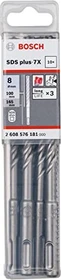 Bosch Professional SDS-plus-7X Hammerbohrer, 8x100x165mm, 10 Stück