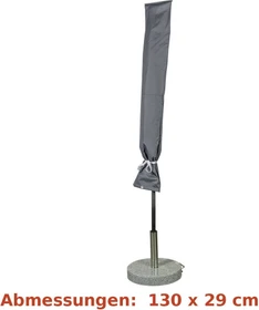 Wehncke Schutzhülle für Sonnenschirm 180-200cm grau