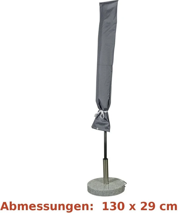 Wehncke Schutzhülle für Sonnenschirm 180-200cm grau