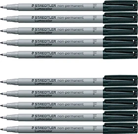 Staedtler Lumocolor 316 non-permanent schwarz, 10er-Pack