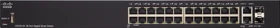 Cisco SG250 Rackmount Gigabit Smart Switch, 24x RJ-45, 2x RJ-45/SFP (SG250-26-K9)