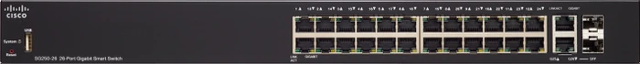 Cisco SG250 Rackmount Gigabit Smart Switch, 24x RJ-45, 2x RJ-45/SFP