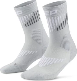 CEP Core Run Merino Mid Laufsocken grau/weiß (Damen)