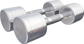 Gorilla Sports Chrom Kurzhantel Set 2x 6kg