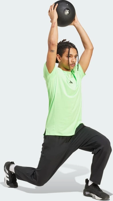 adidas Designed For Training Workout Funktionsshirt kurzarm lime burst (Herren)