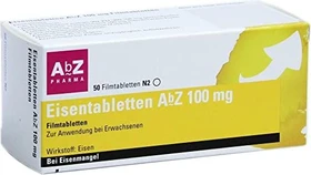 AbZ Eisen 100mg Tabletten, 50 Stück
