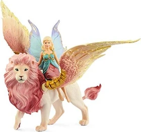Schleich Bayala - Elfe auf geflügeltem Löwen