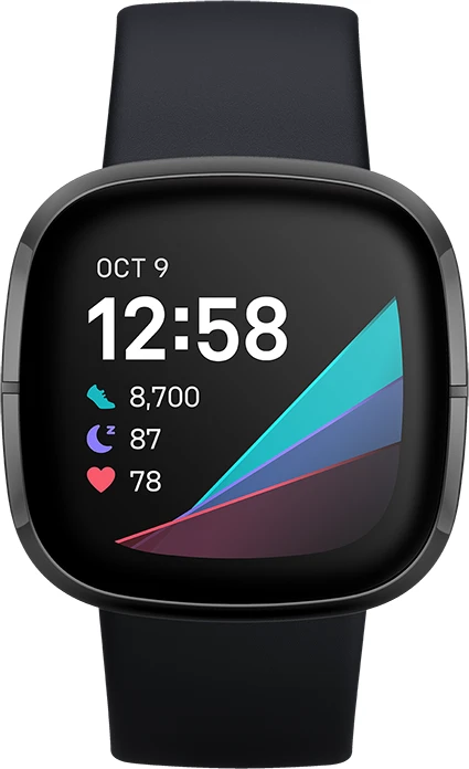 Fitbit Sense Aktivitäts-Tracker carbon/graphit