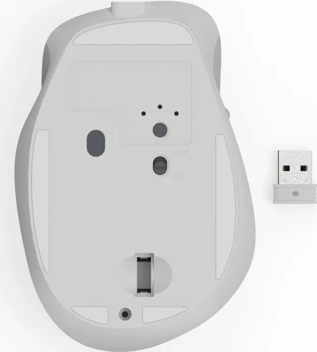 Hama MW-500 Ergonomic Silent Wireless weiß, USB