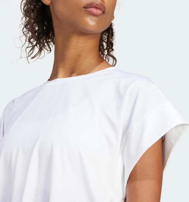 adidas Studio Funktionsshirt kurzarm white/grey two (Damen)