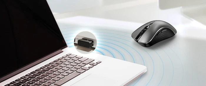 Genius Ergo 8100S AI Wireless Ergonomic Silent Mouse Silver Grey, USB