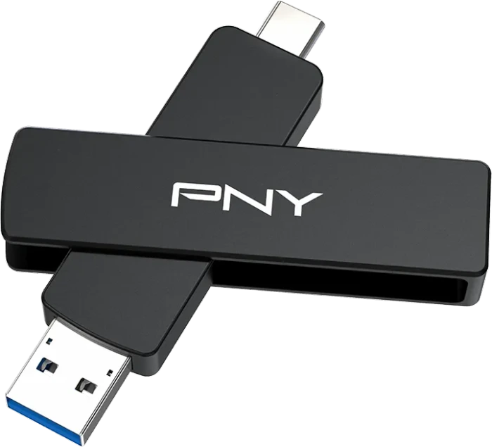 PNY Duo Link V3 2TB, USB-A + USB-C, USB 3.2 Gen 2×1