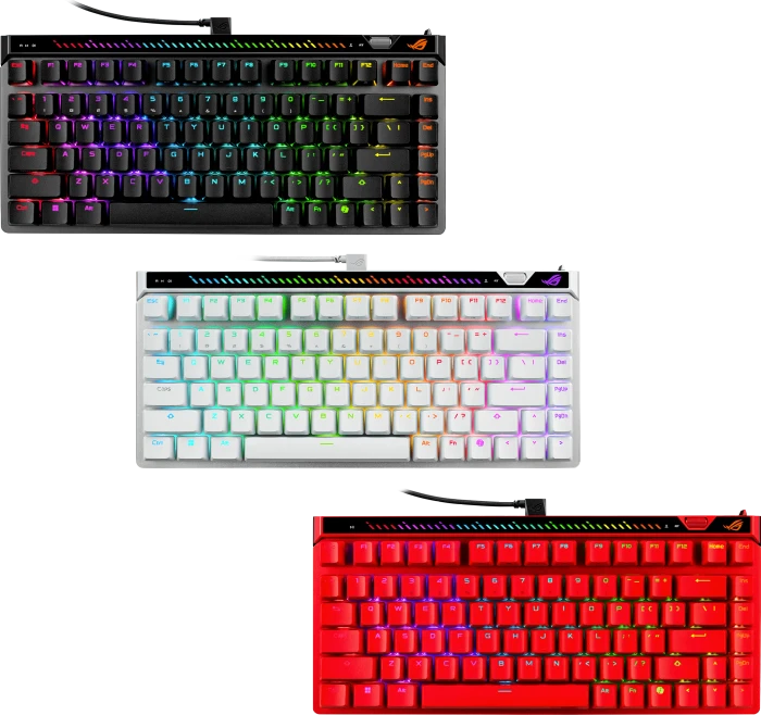 ASUS ROG Falchion Ace 75 HE, Lava Red, ROG HFX V2 Magnetic, USB, US
