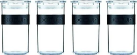 Bodum Presso Aufbewahrungsbehälter 250ml schwarz, 4 Stück
