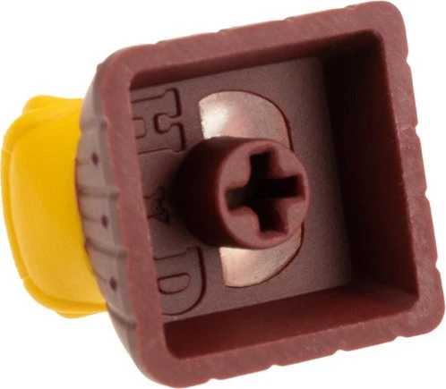 Ducky x Hot Keys Project Ducky League Keycap - Rocket, Kunstharz (Resin), rot/gelb, 1 Taste