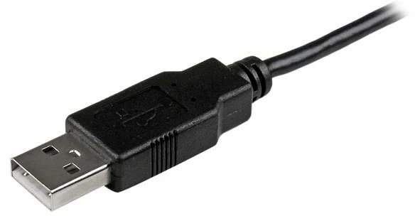 StarTech Slim-USB-A 2.0 auf USB 2.0 Micro-B Adapterkabel schwarz, 2m (USBAUB2MBK)