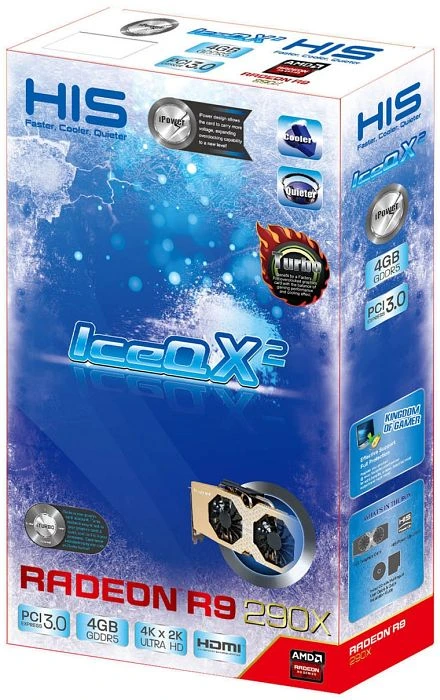 HIS Radeon R9 290X iPower IceQ X2 Turbo, 4GB GDDR5, 2x DVI, HDMI, DP