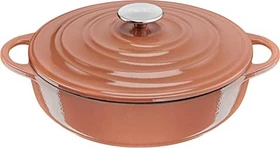 Tefal E26072 Lov Gusseisen Kochtopf Bräter rund 28cm terracotta