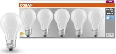Osram Ledvance LED Base Classic A60 E27 7W/840, 5 Stück