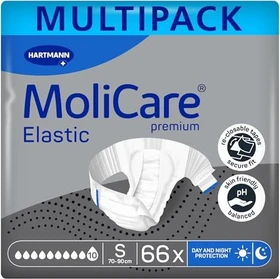 Hartmann MoliCare Premium Elastic 10 Tropfen Schutzhose Größe S, 66 Stück (3x 22 Stück)