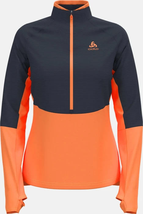 Odlo Descent Ceramiwarm Midlayer Half Zip Funktionsshirt langarm (Damen)