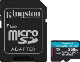 Kingston Canvas Go! Plus Gen4 R200/W160 256GB Kit, UHS-I U3, A2, Class 10