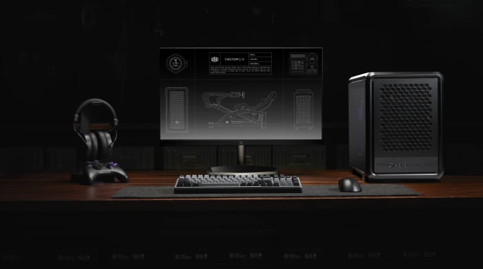 Cooler Master MasterFrame 400 Mesh, schwarz, Glasfenster