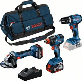 Bosch Professional Akku-Maschinenset inkl. Tasche + 2 Akkus 5.0Ah