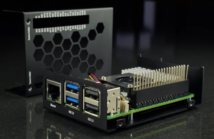 KKSB Aluminiumgehäuse für Raspberry Pi 5, schwarz