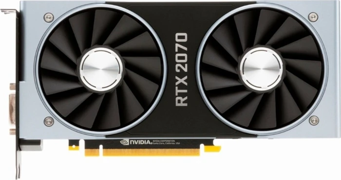 NVIDIA GeForce RTX 2070 Founders Edition, 8GB GDDR6, DVI, HDMI, USB-C, 2x DP