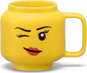 LEGO Keramikbecher mit zwinkerndem Mädchengesicht 255ml
