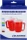 Dr. Junghans Medical Einnehmebecher mit 2 Griffen und 2x Deckel 4+12mm blau, 250ml