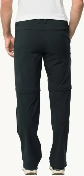 Jack Wolfskin Glastal Zip Away Zip-Off Hose lang schwarz (Herren)