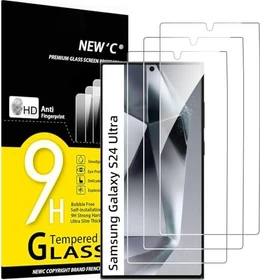 NEW'C Panzerglas für Samsung Galaxy S24 Ultra, 3er-Pack