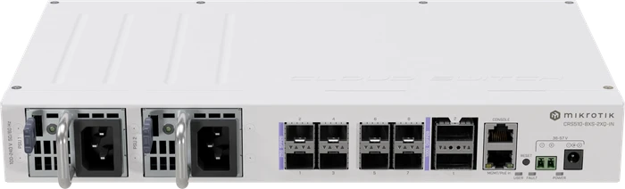 MikroTik Cloud Router Switch CRS510 Desktop 25G Managed Switch, 8x SFP28, 2x QSFP28