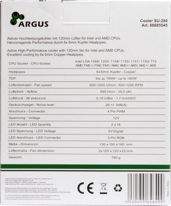 Dynatron / Inter-Tech Argus SU-280 / SU280