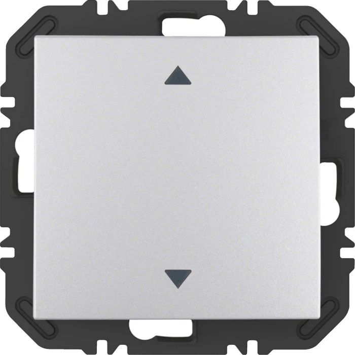 Berker EnOcean Wandsendermodul mit Wippe, 1-fach mit Pfeil Symbol, B.x, Alu matt