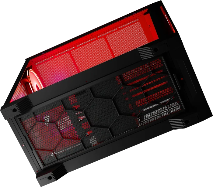 Modecom Volcano Expanse S Apex ARGB Midi, schwarz, Glasfenster